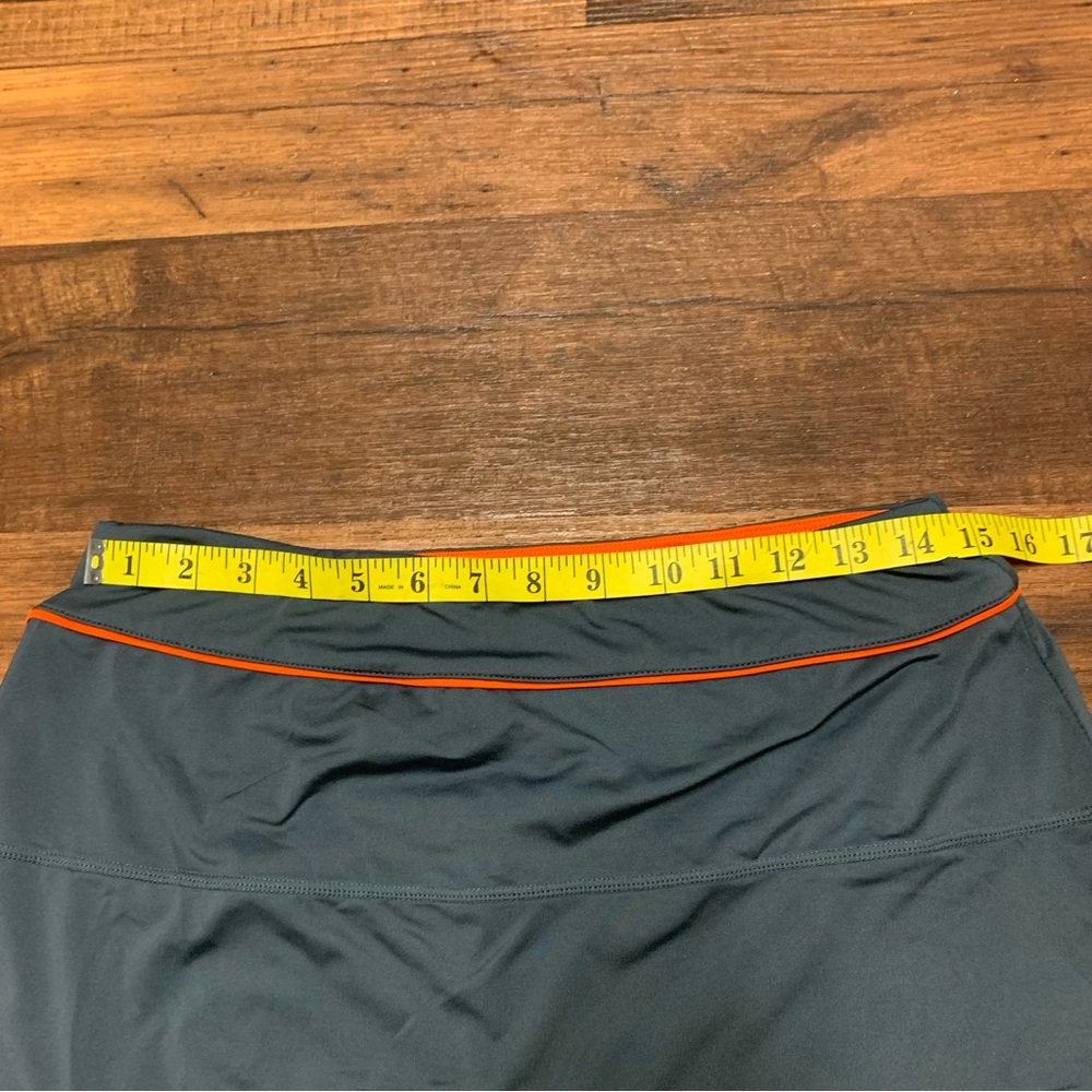 Loriet Womens Size XL skort Gray Elastic Waist Strech Casual Sports Mini Skirt - Picture 3 of 8